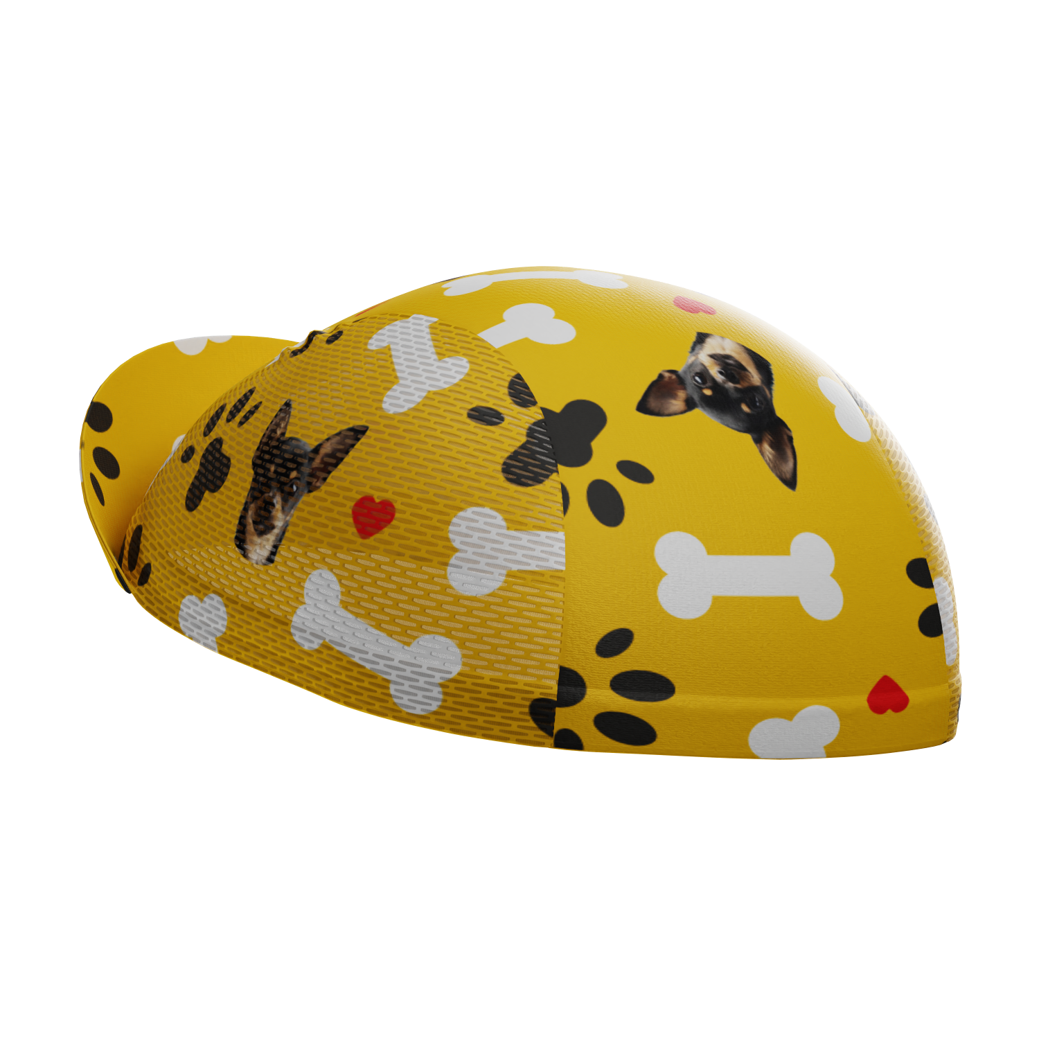 Unisex Quick-Dry Cycling Cap Custom Pet Bones Design