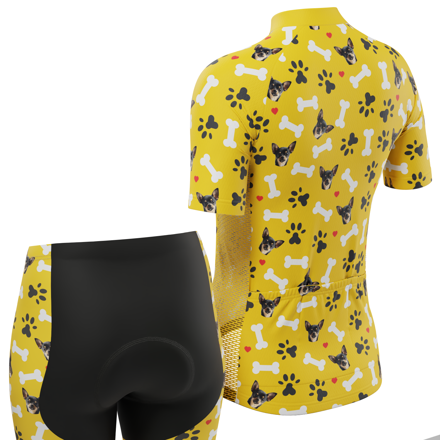Women's Custom Pet Bones Cycling Kit Durable & Personalized
