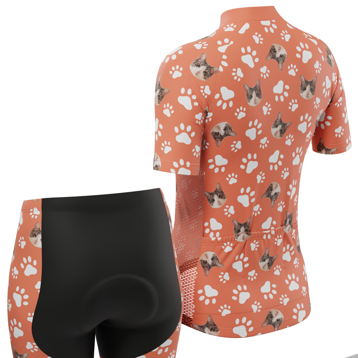 Women's Custom Pet Paws Cycling Kit Vibrant Performance Wear