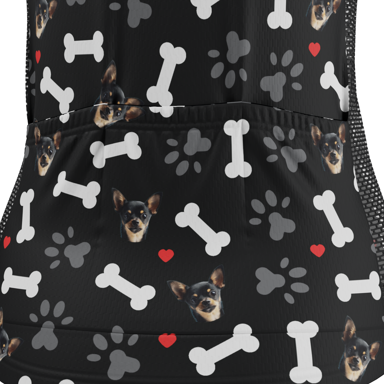 Women's Custom Pet Bones Cycling Kit Durable & Personalized