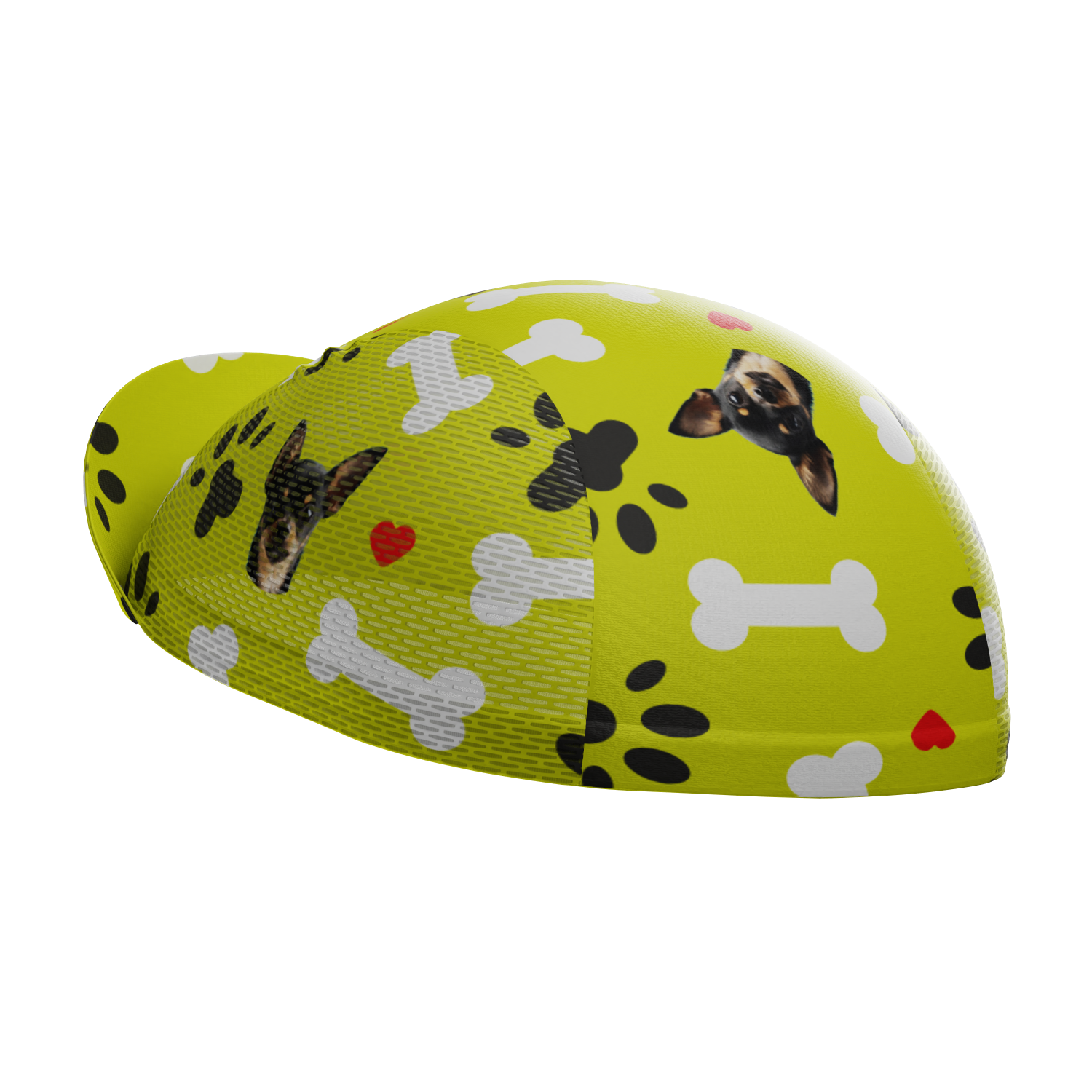 Unisex Quick-Dry Cycling Cap Custom Pet Bones Design