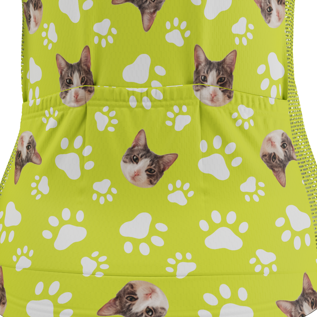 Women's Custom Pet Paws Cycling Kit Vibrant Performance Wear
