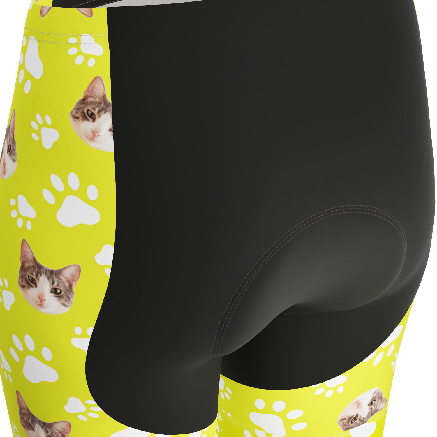 Women's Custom Pet Paws Cycling Shorts Gel Padded Performance
