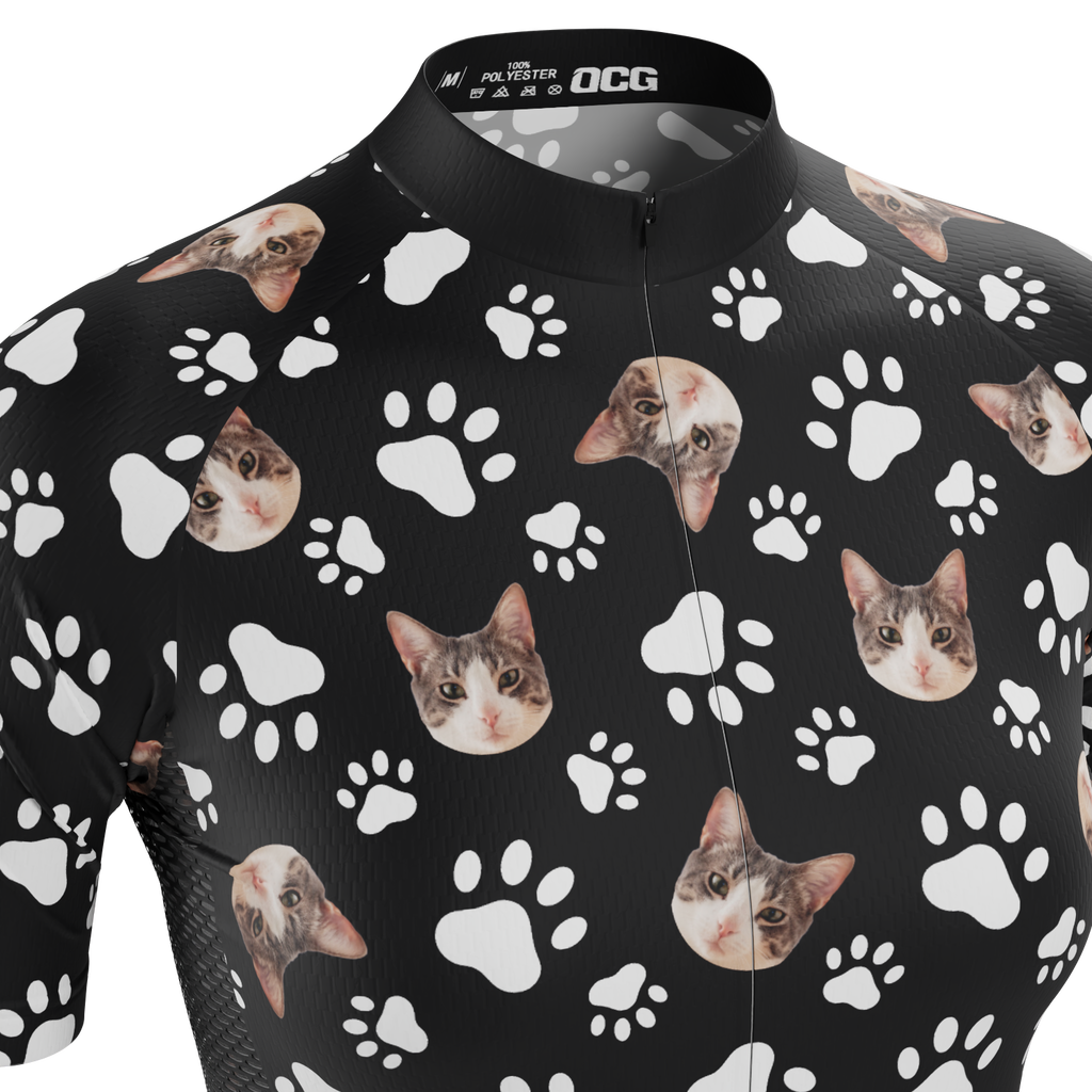 Women's Custom Pet Paws Cycling Kit Vibrant Performance Wear