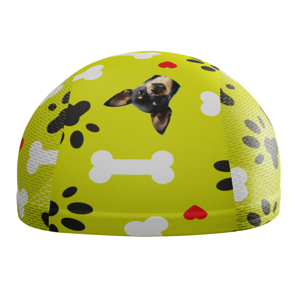 Unisex Quick-Dry Cycling Cap Custom Pet Bones Design