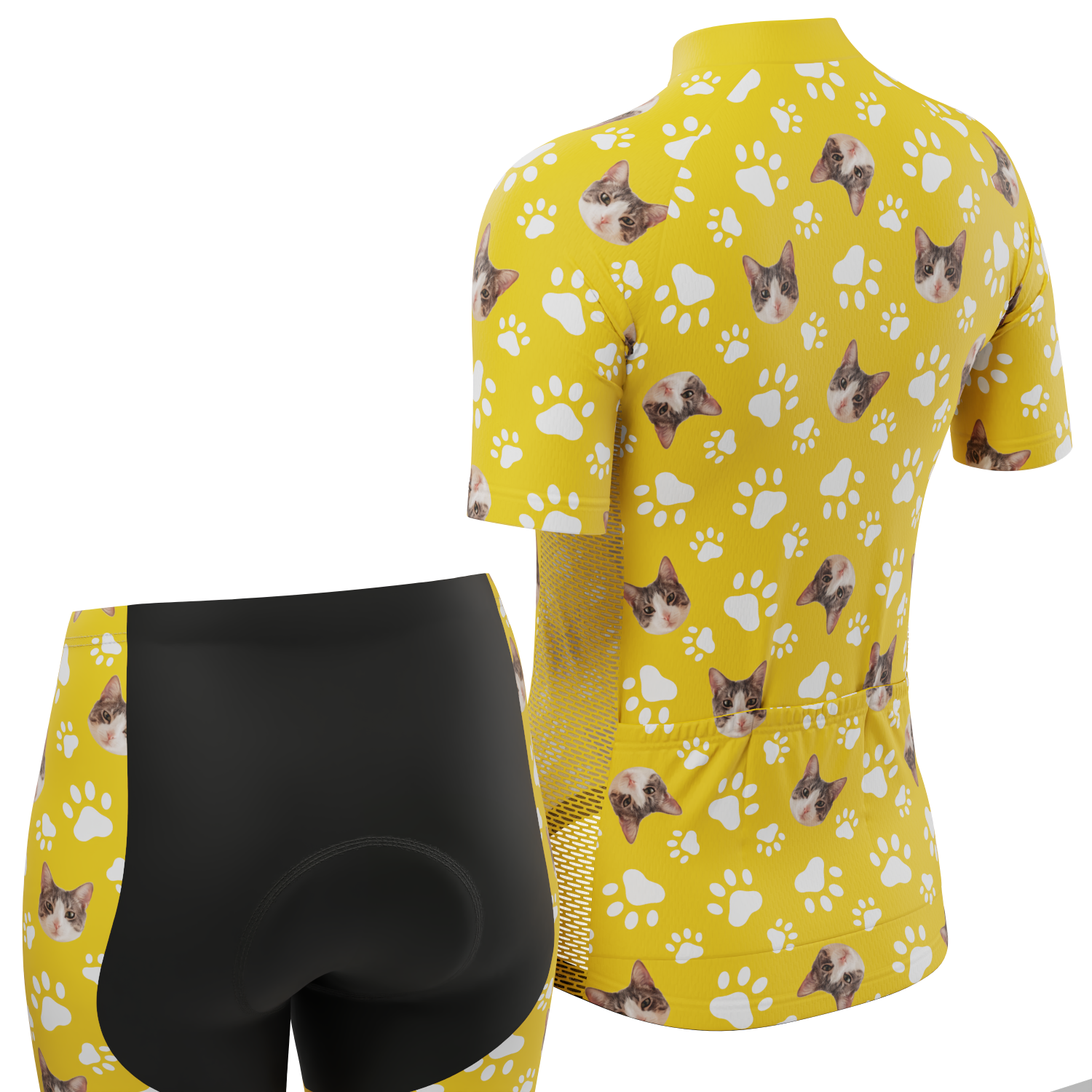 Women's Custom Pet Paws Cycling Kit Vibrant Performance Wear
