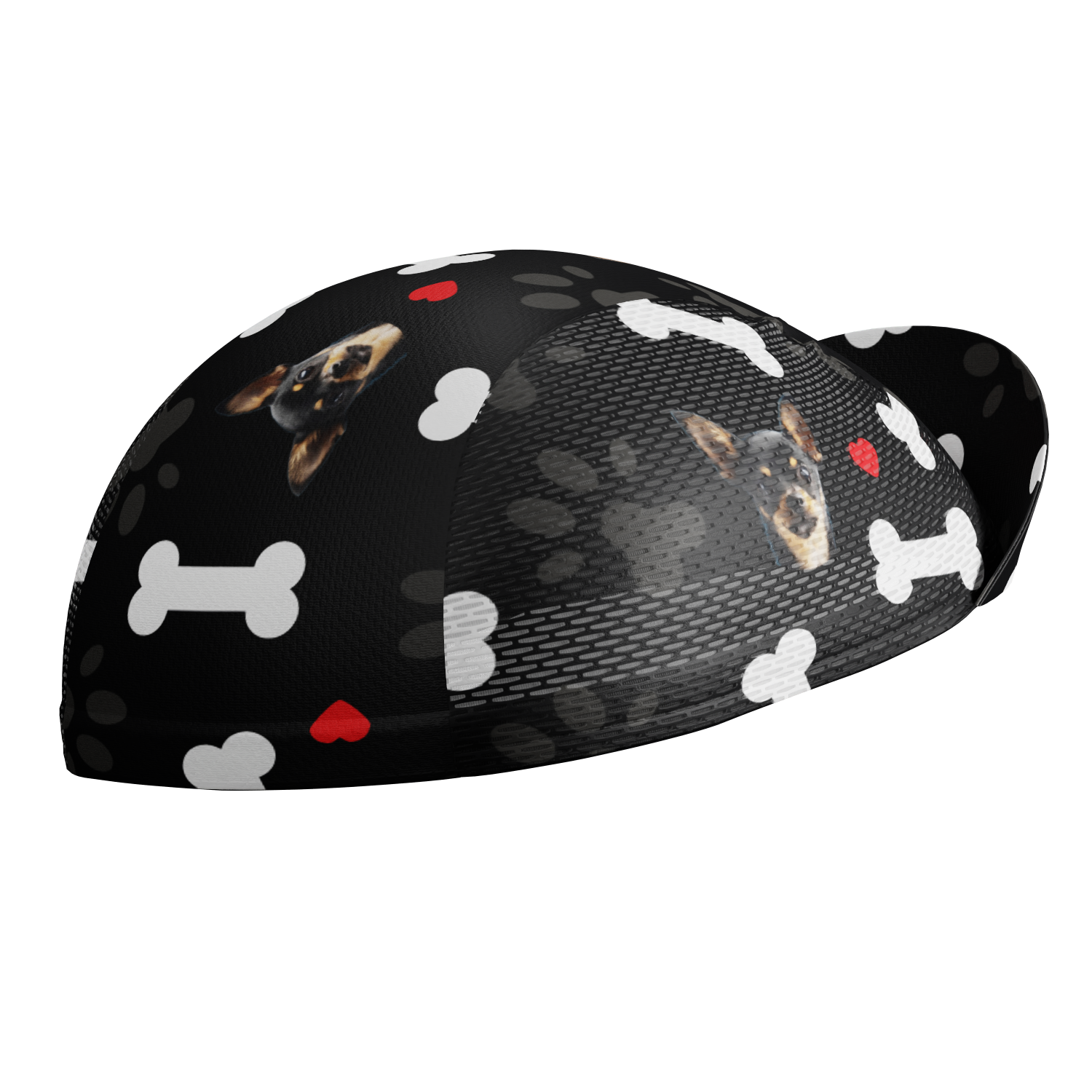 Unisex Quick-Dry Cycling Cap Custom Pet Bones Design