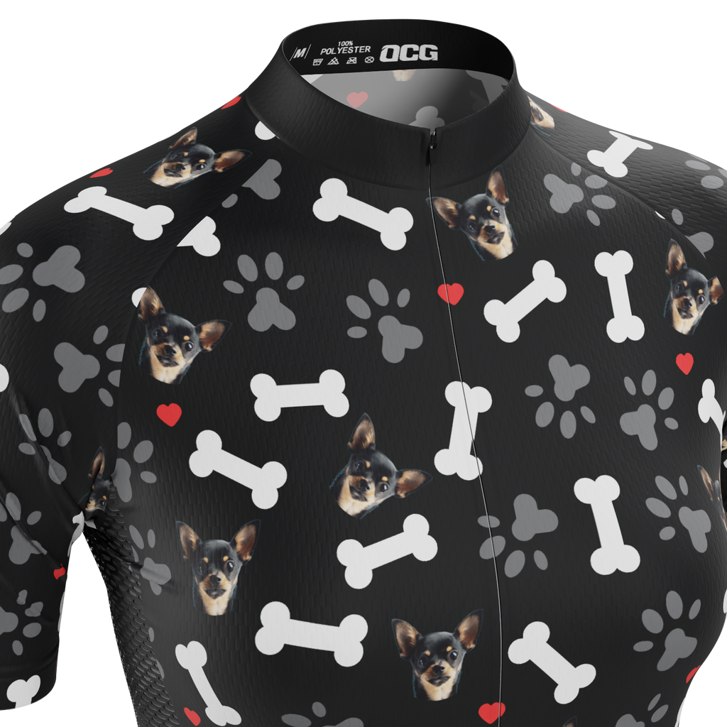 Women's Custom Pet Bones Cycling Kit Durable & Personalized
