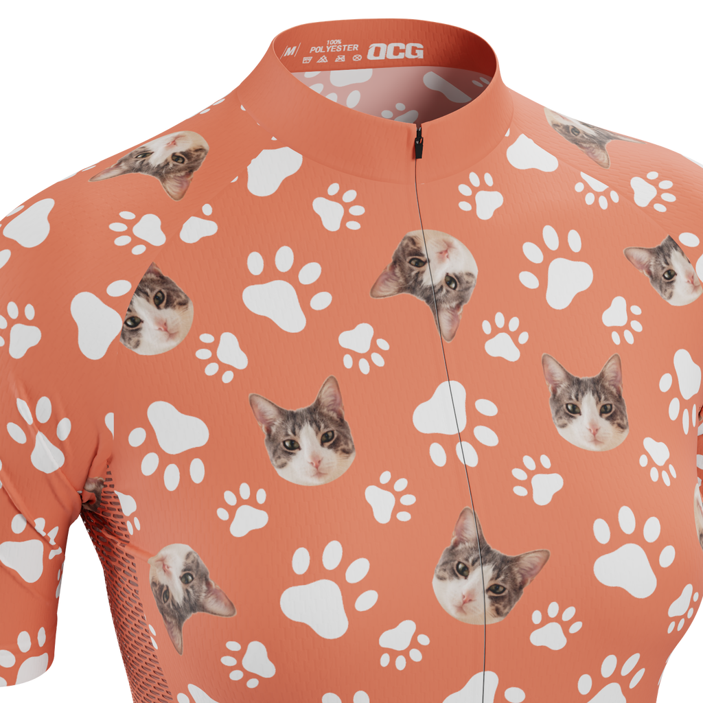 Women's Custom Pet Paws Cycling Kit Vibrant Performance Wear