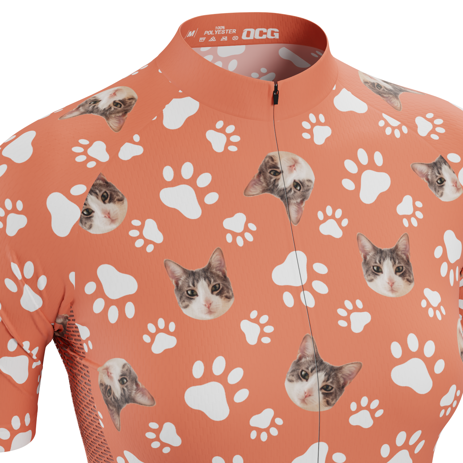 Women's Custom Pet Paws Cycling Kit Vibrant Performance Wear
