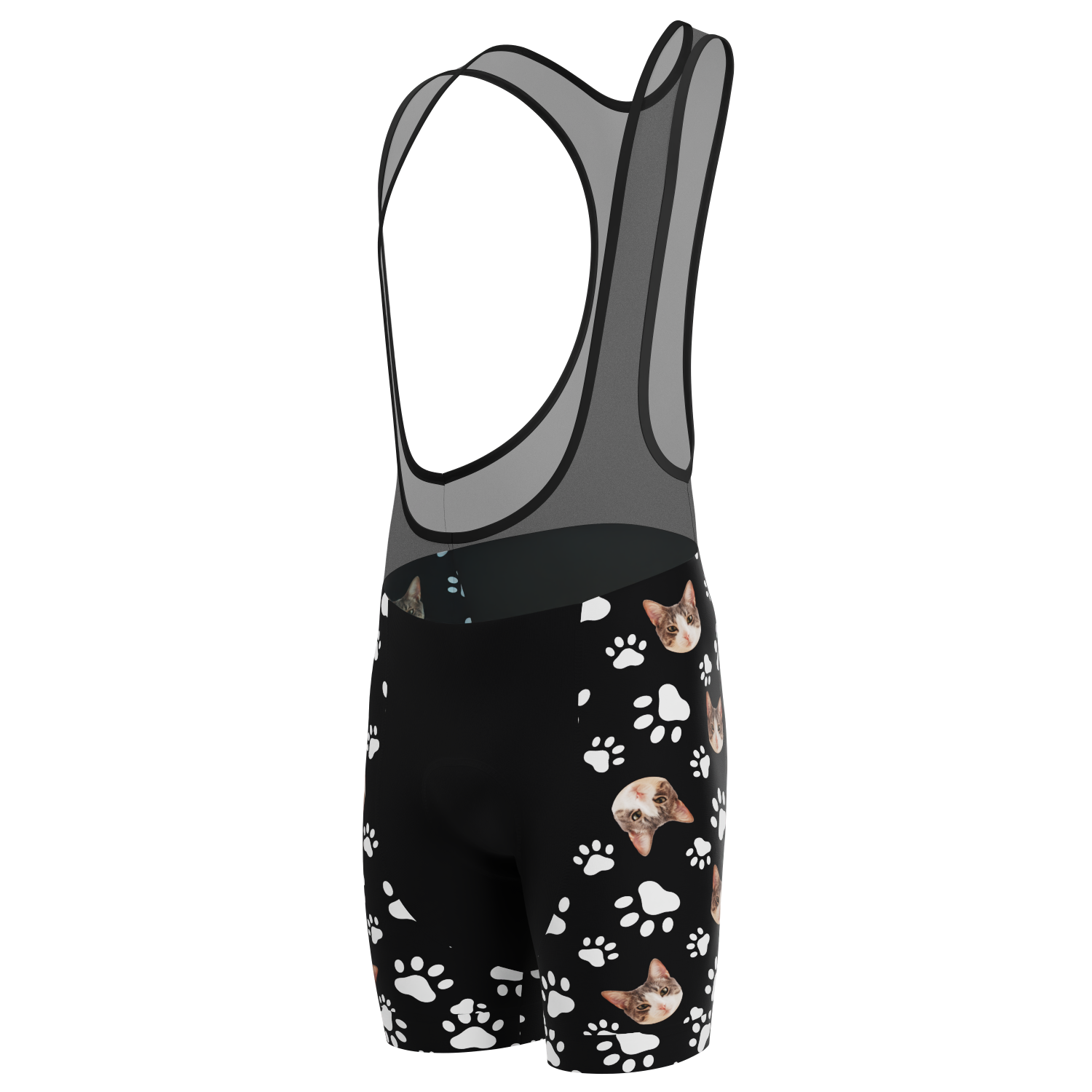 Men's Custom Pet Paws Cycling Bib Personalized & Durable