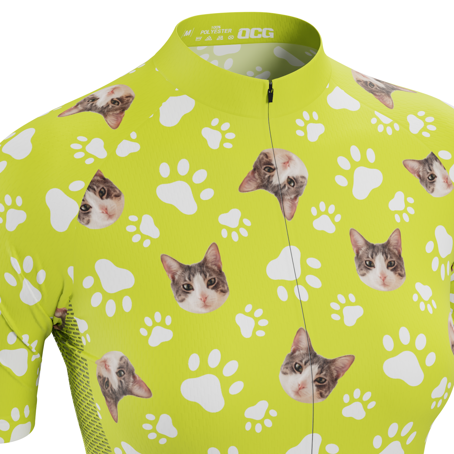 Women's Custom Pet Paws Cycling Kit Vibrant Performance Wear