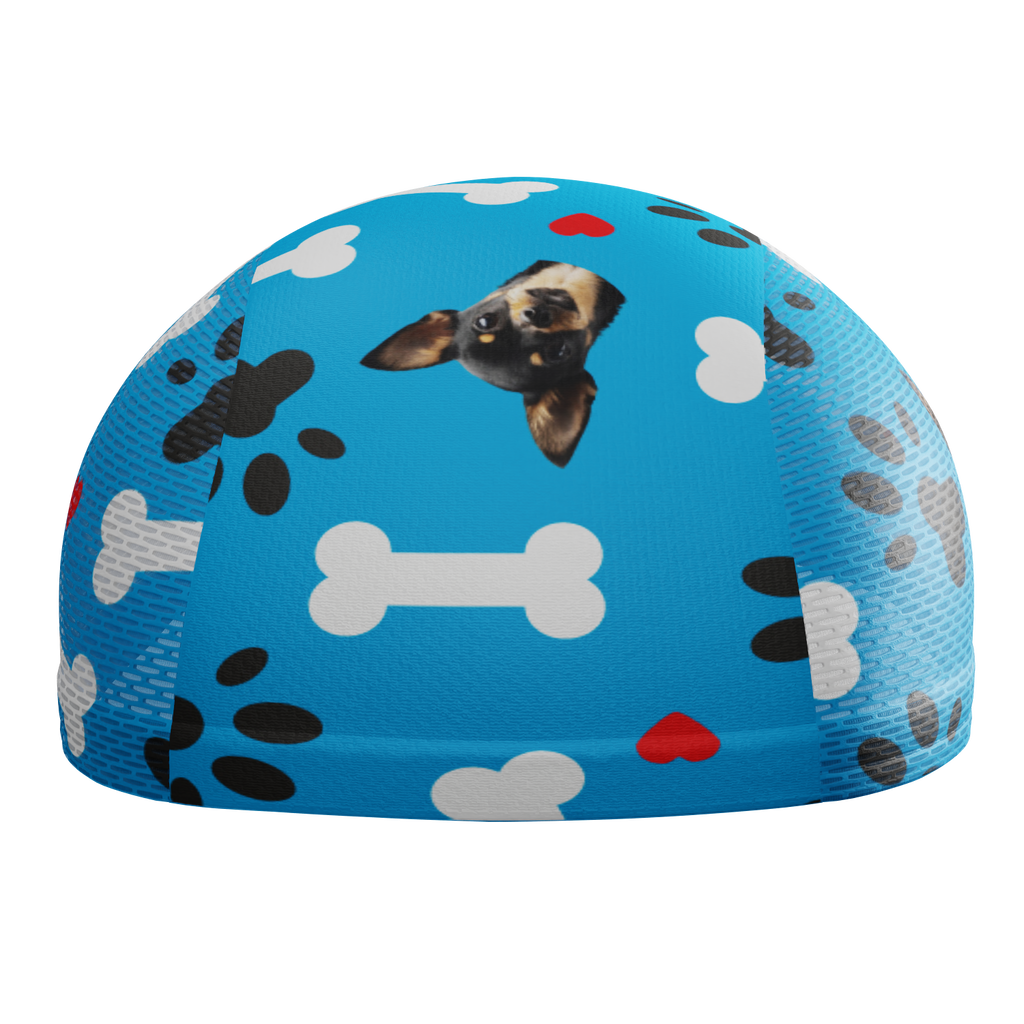 Unisex Quick-Dry Cycling Cap Custom Pet Bones Design