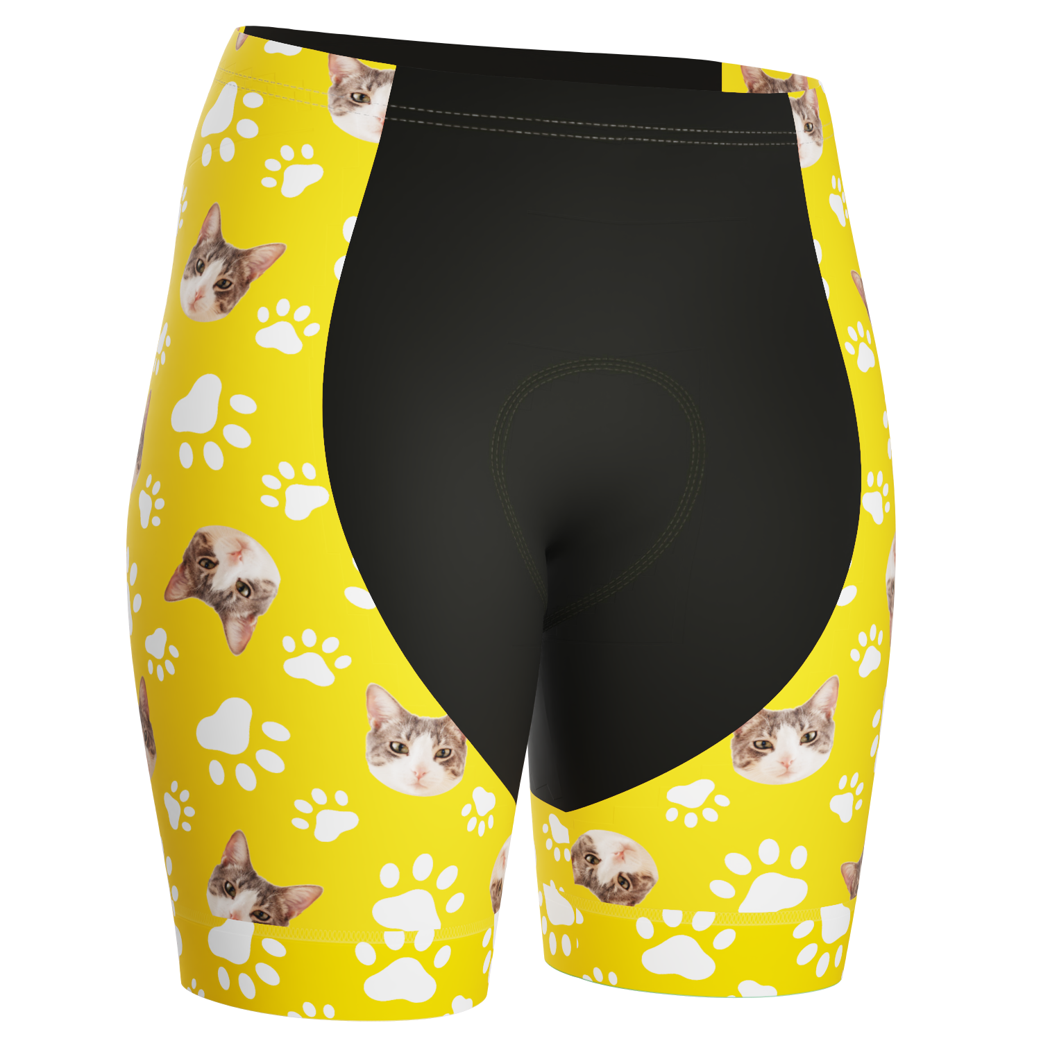 Women's Gel Padded Cycling Shorts Quick Dry & Custom Pet Bones Design