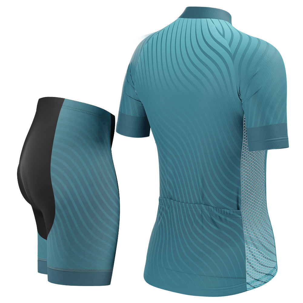 Women's Four Seasons Curvy Lines 2 Piece Cycling Kit