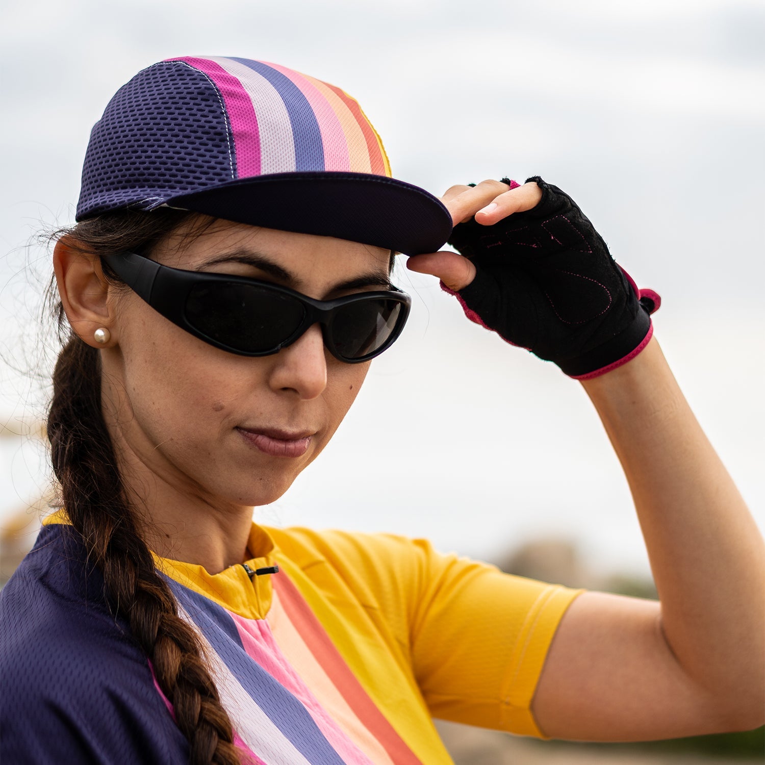 Unisex Sunburnt Rainbow Quick Dry Cycling Cap