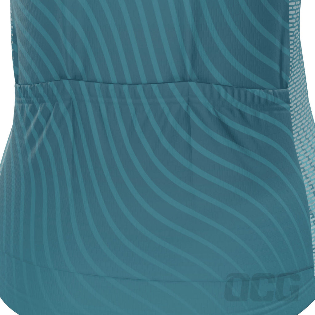 Women's Four Seasons Curvy Lines Short Sleeve Cycling Jersey