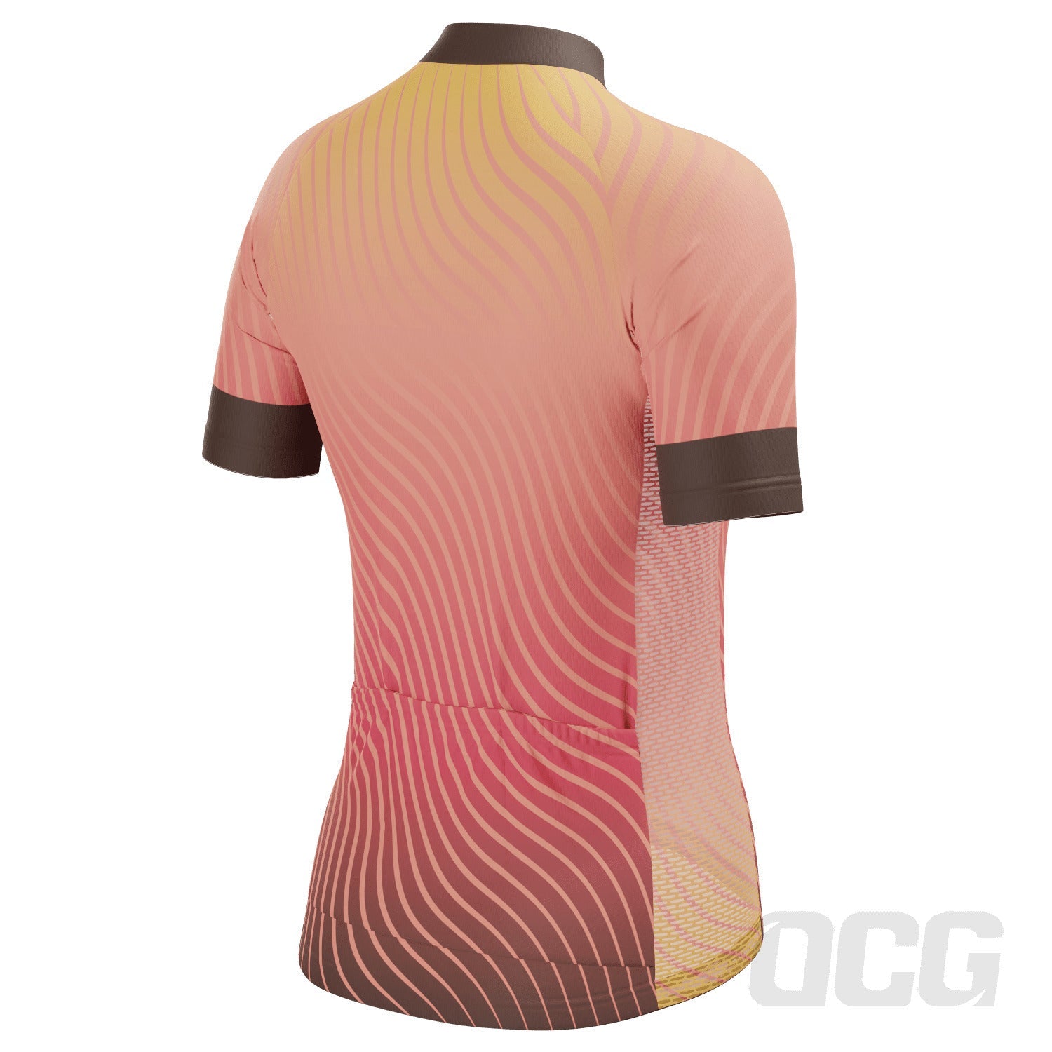 Women's Four Seasons Curvy Lines Short Sleeve Cycling Jersey