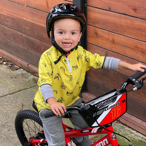 Kid's Must Be Bananas Short Sleeve Cycling Jersey