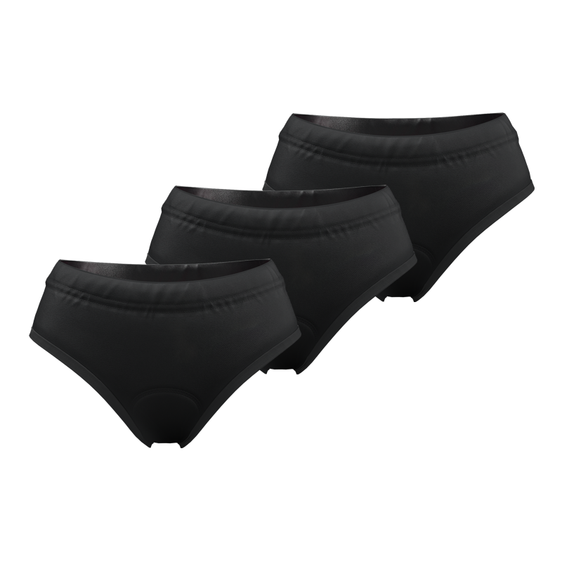 Women's Plain Gel Padded Cycling Underwear-Briefs Bundle