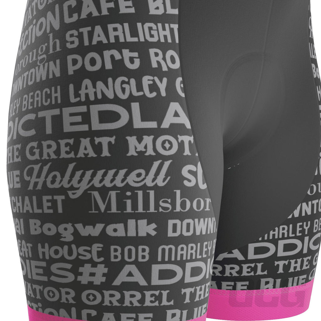 Women's Addicted Ladies Gel Padded Cycling Bib