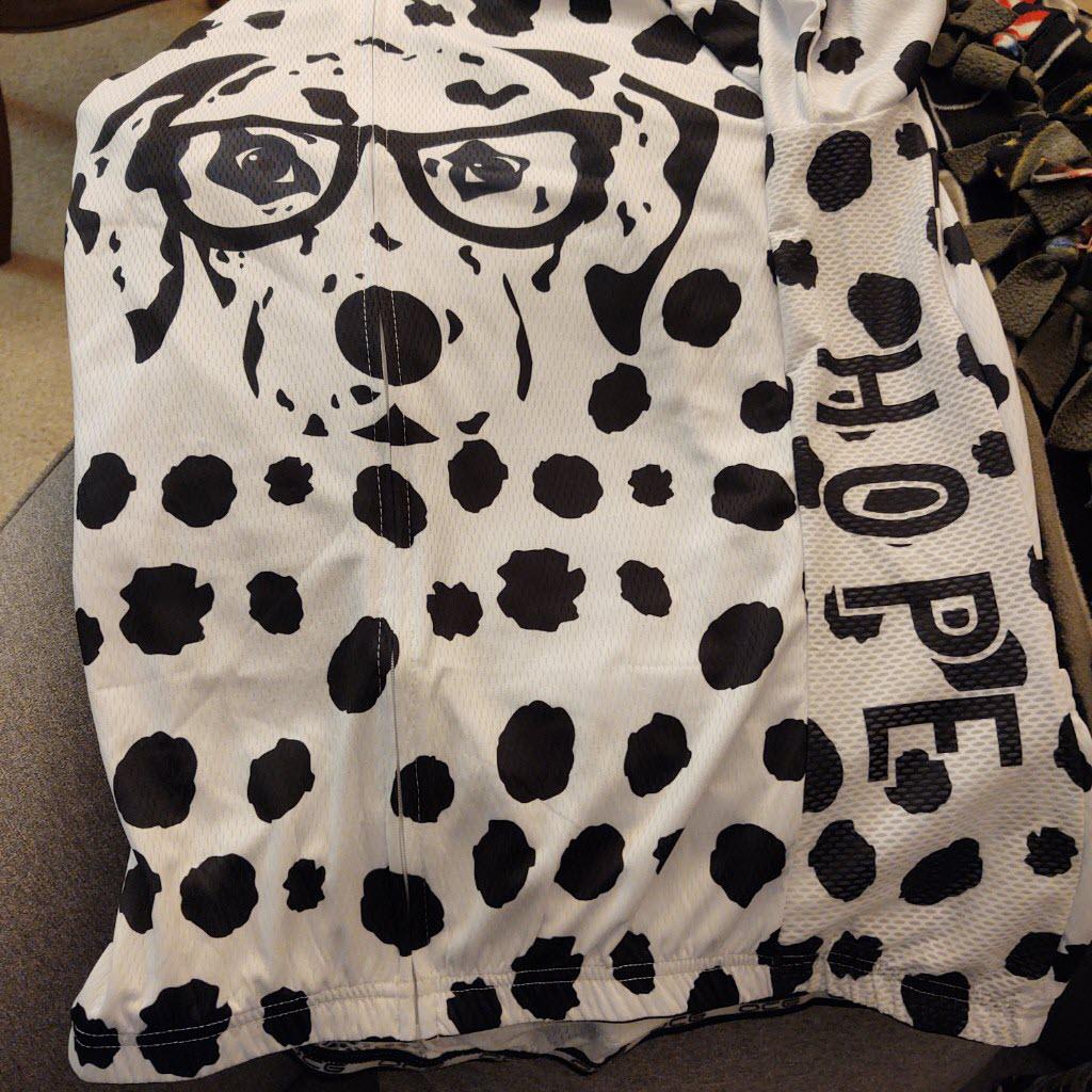 Women's Dalmatian Dog 2 Piece Cycling Kit