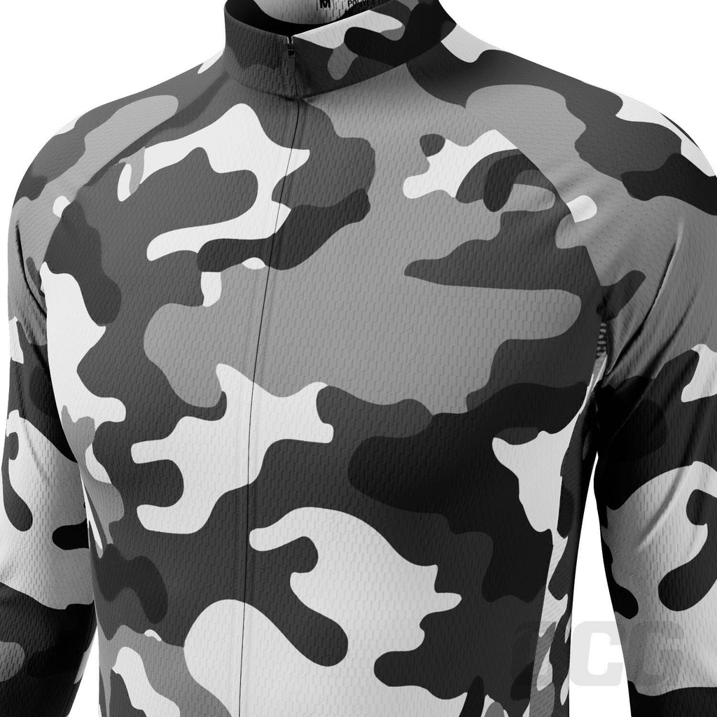 Men's Camouflage Long Sleeve Cycling Jersey