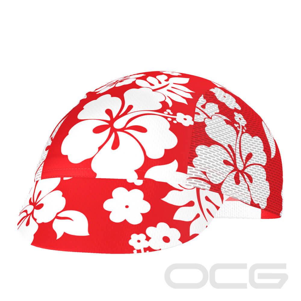 Unisex Hawaiian Aloha Floral Quick Dry Cycling Cap