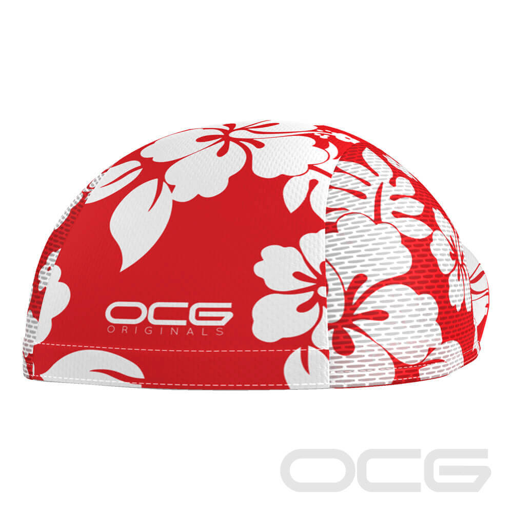 Unisex Hawaiian Aloha Floral Quick Dry Cycling Cap