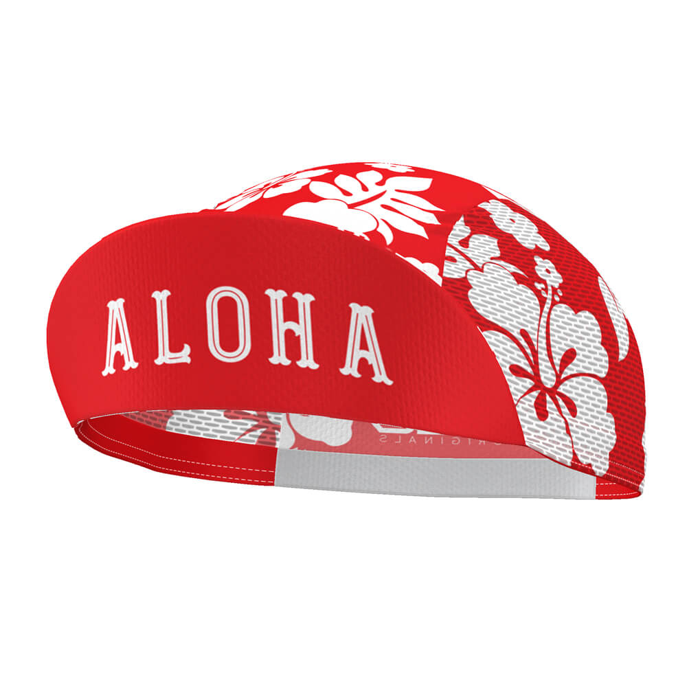 Unisex Hawaiian Aloha Floral Quick Dry Cycling Cap