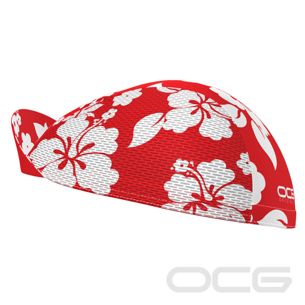 Unisex Hawaiian Aloha Floral Quick Dry Cycling Cap