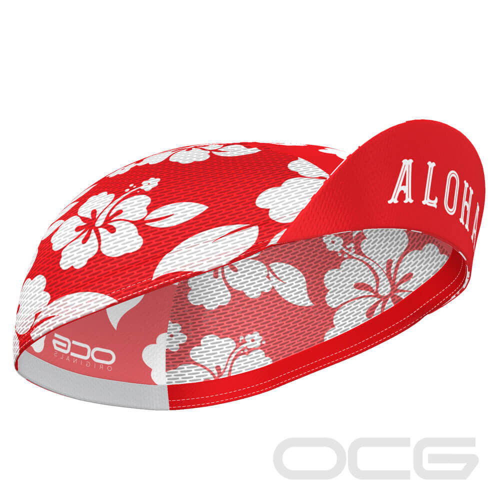 Unisex Hawaiian Aloha Floral Quick Dry Cycling Cap