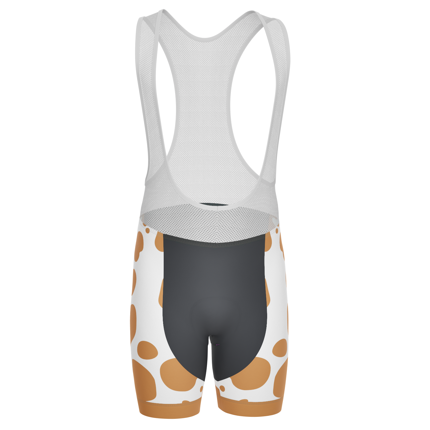 Men's Jersey Cow Gel Padded Cycling Bib