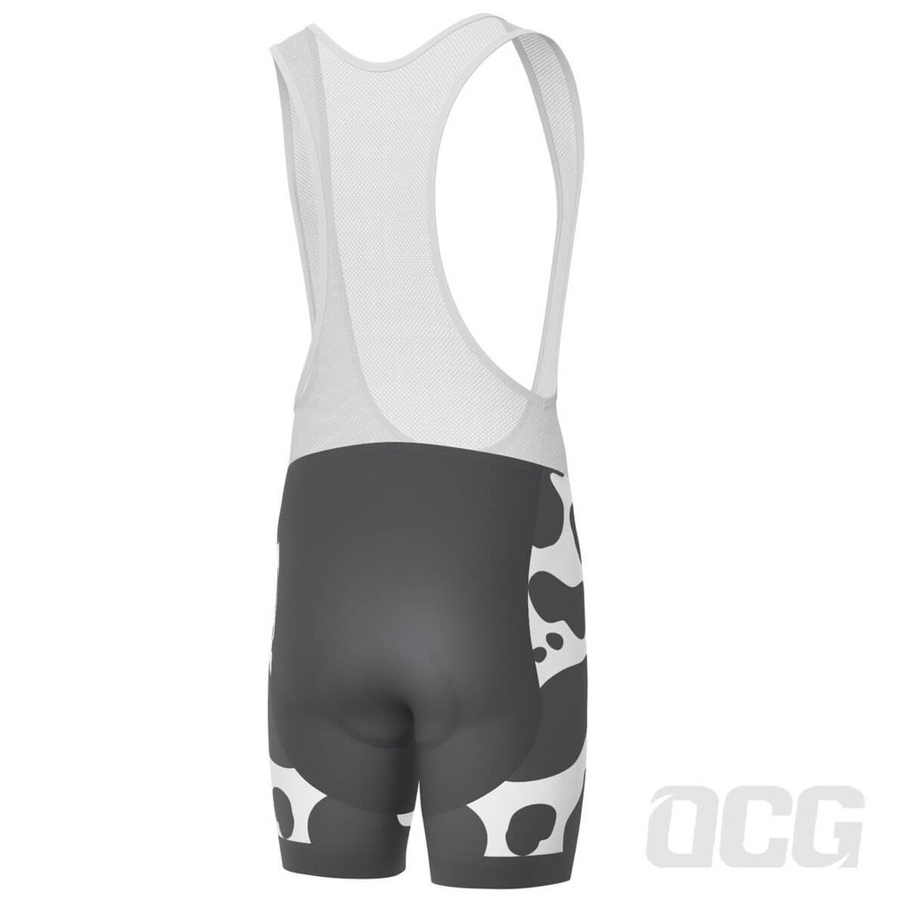 Men's Jersey Cow Gel Padded Cycling Bib