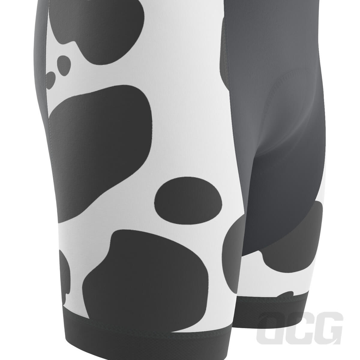Men's Jersey Cow Gel Padded Cycling Bib