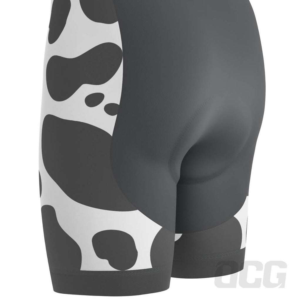 Men's Jersey Cow Gel Padded Cycling Bib