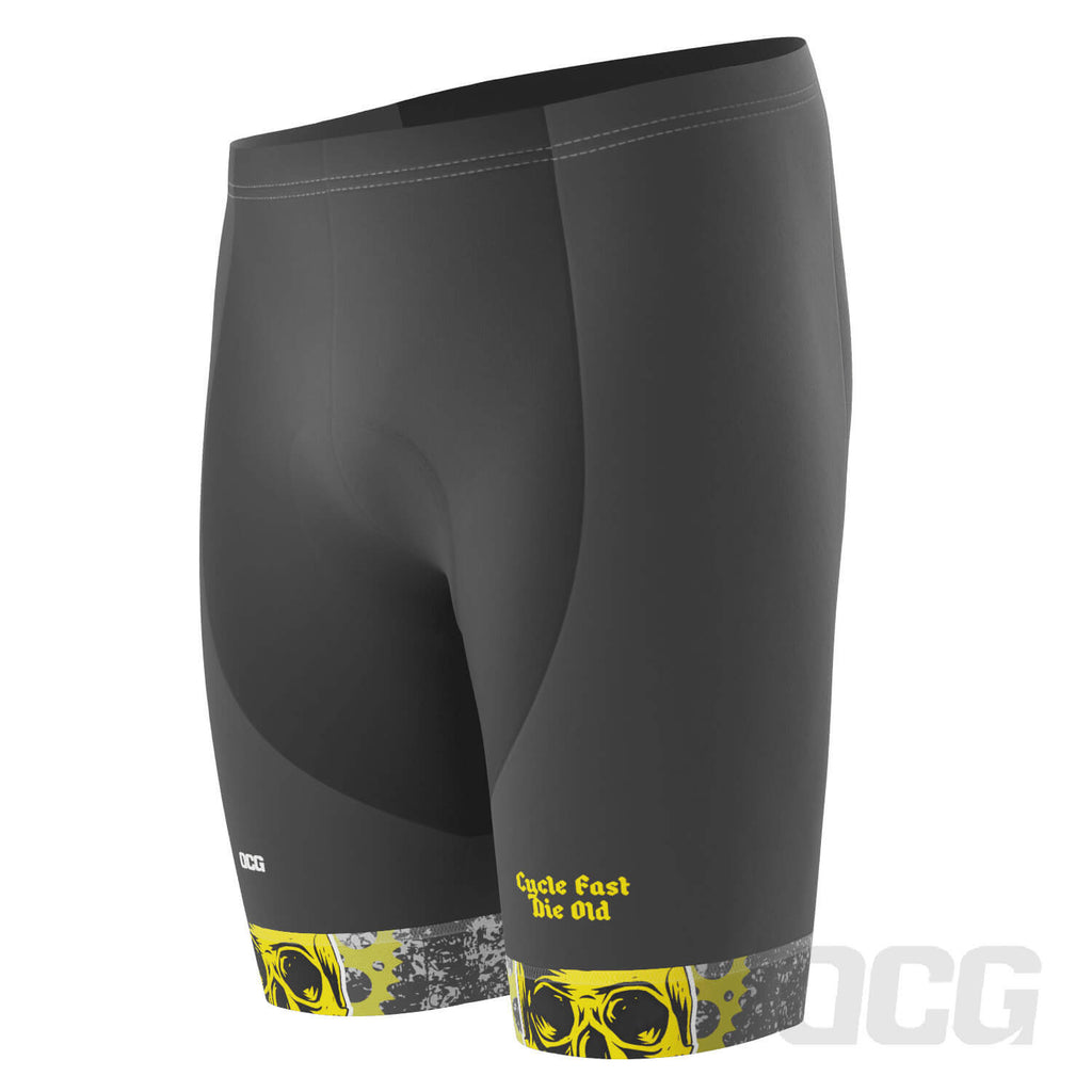 Men's Cycle Fast Die Old Gel Padded Cycling Shorts