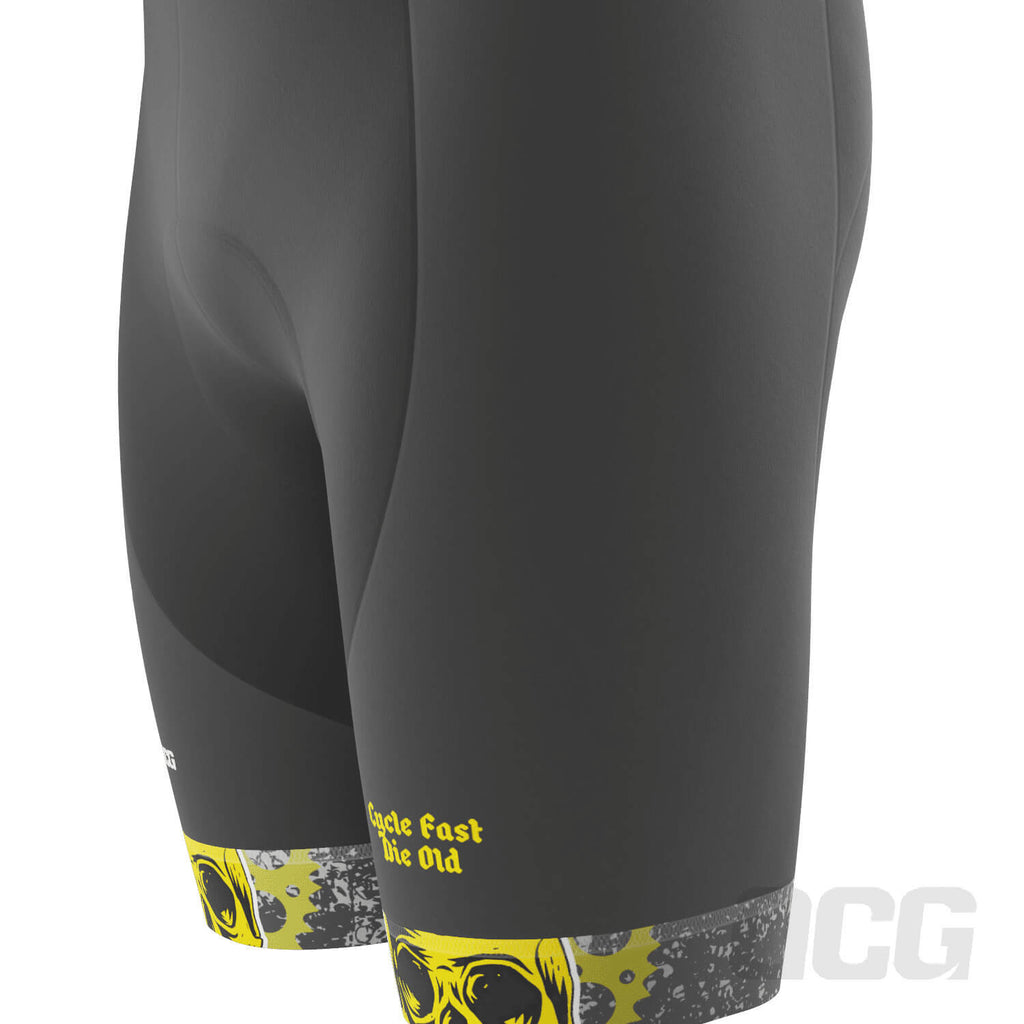 Men's Cycle Fast Die Old Gel Padded Cycling Shorts