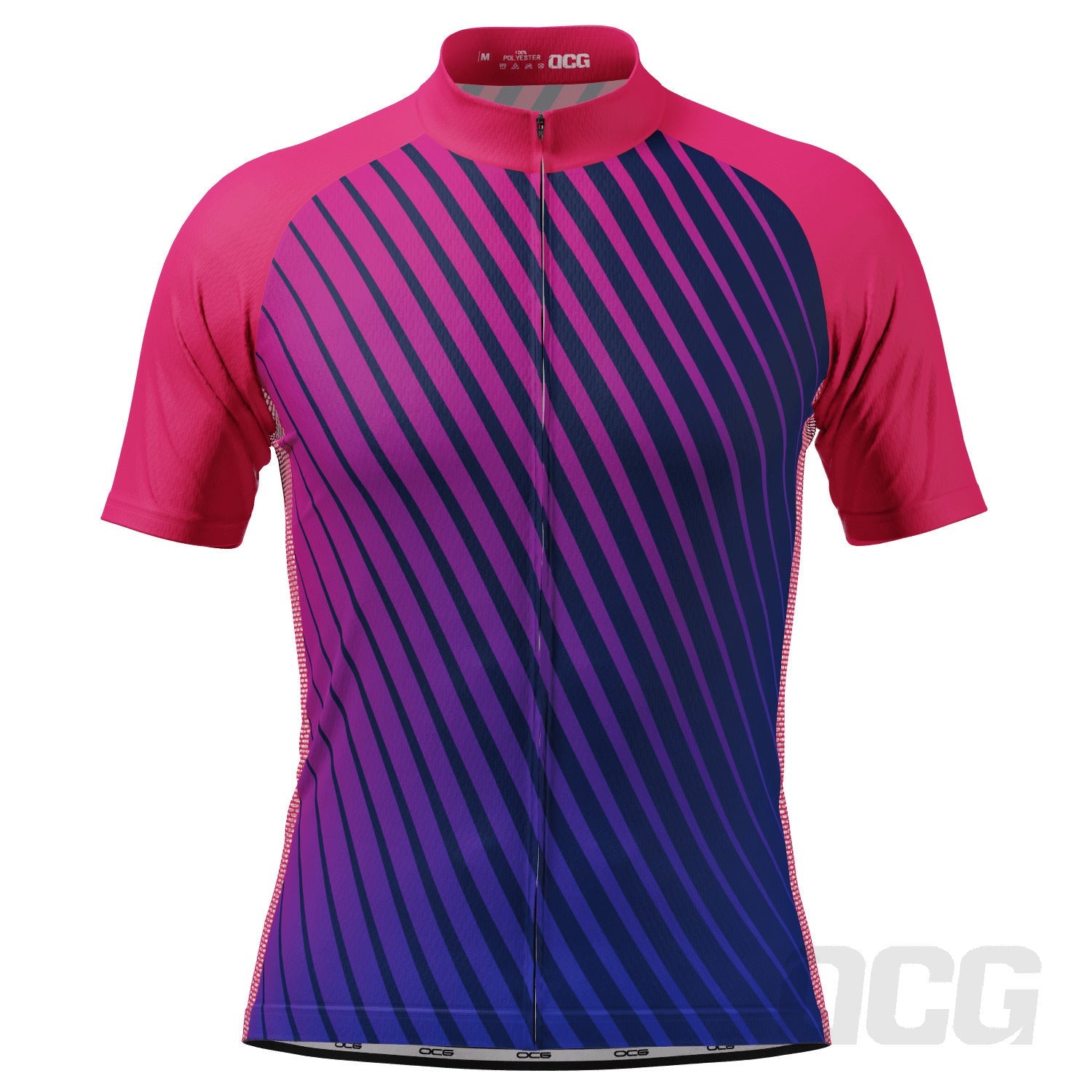 Men's Disco Stripes Short Sleeve Cycling Jersey