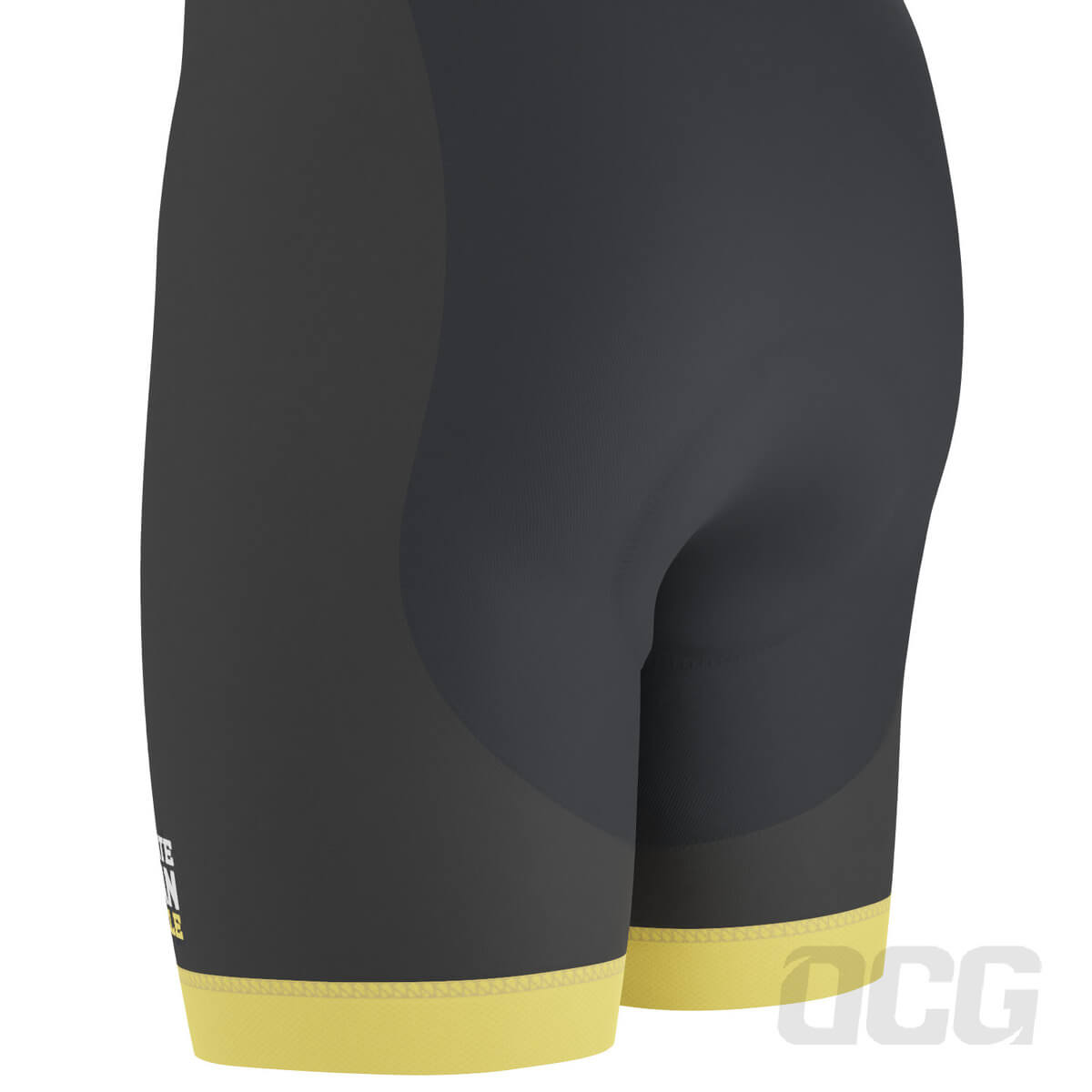 Men's Don't Ever Underestimate a Fat Man Gel Padded Cycling Bib