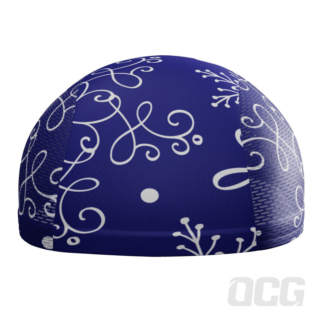 Unisex Festive Snowflake Quick Dry Cycling Cap
