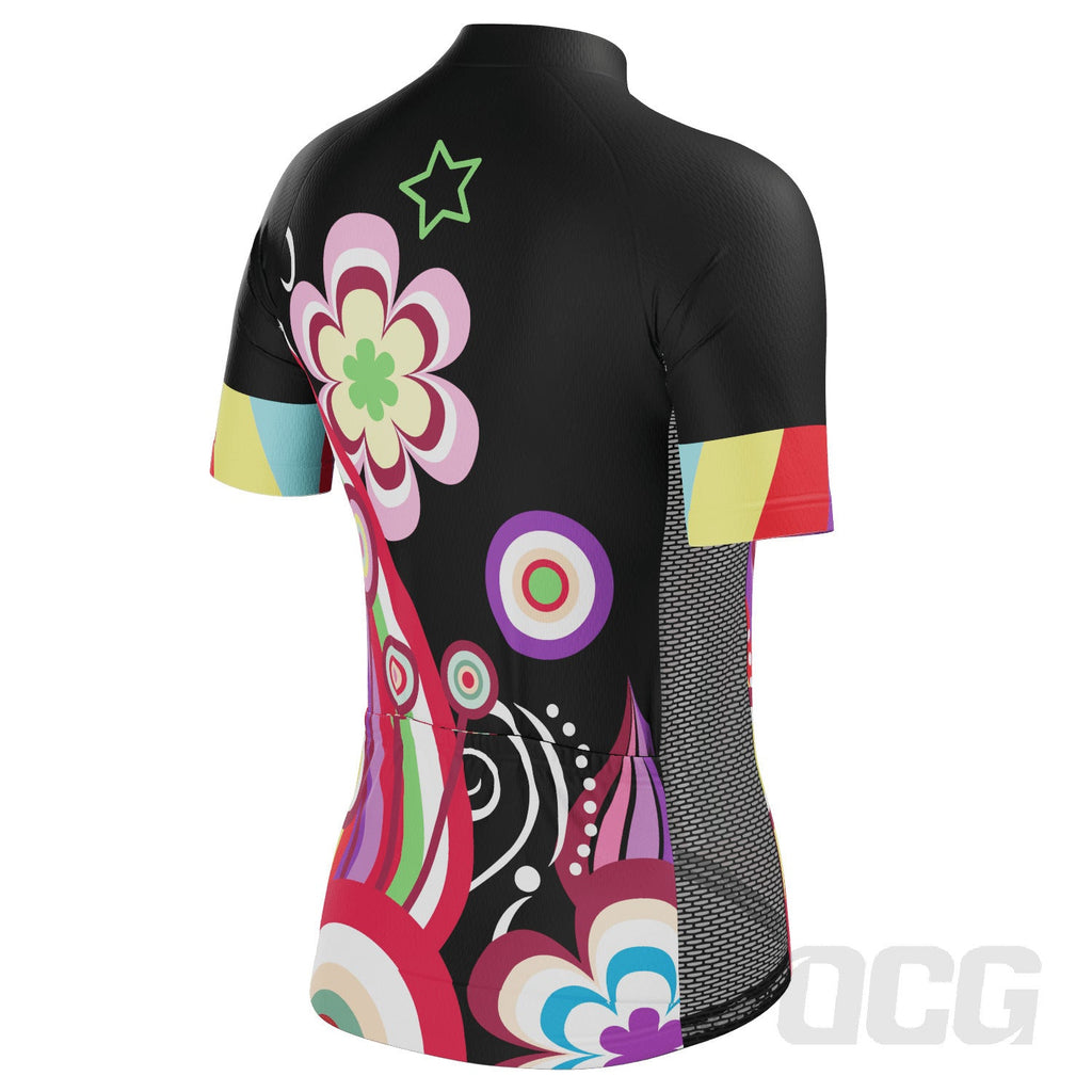 Women's Floral Pop Short Sleeve Cycling Jersey