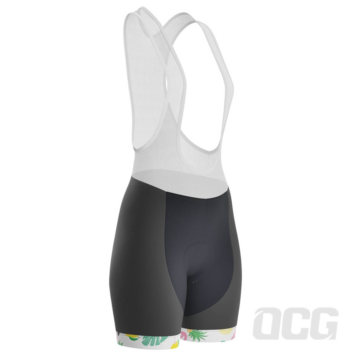 Women's Fruity Flamingo Gel Padded Cycling Bib
