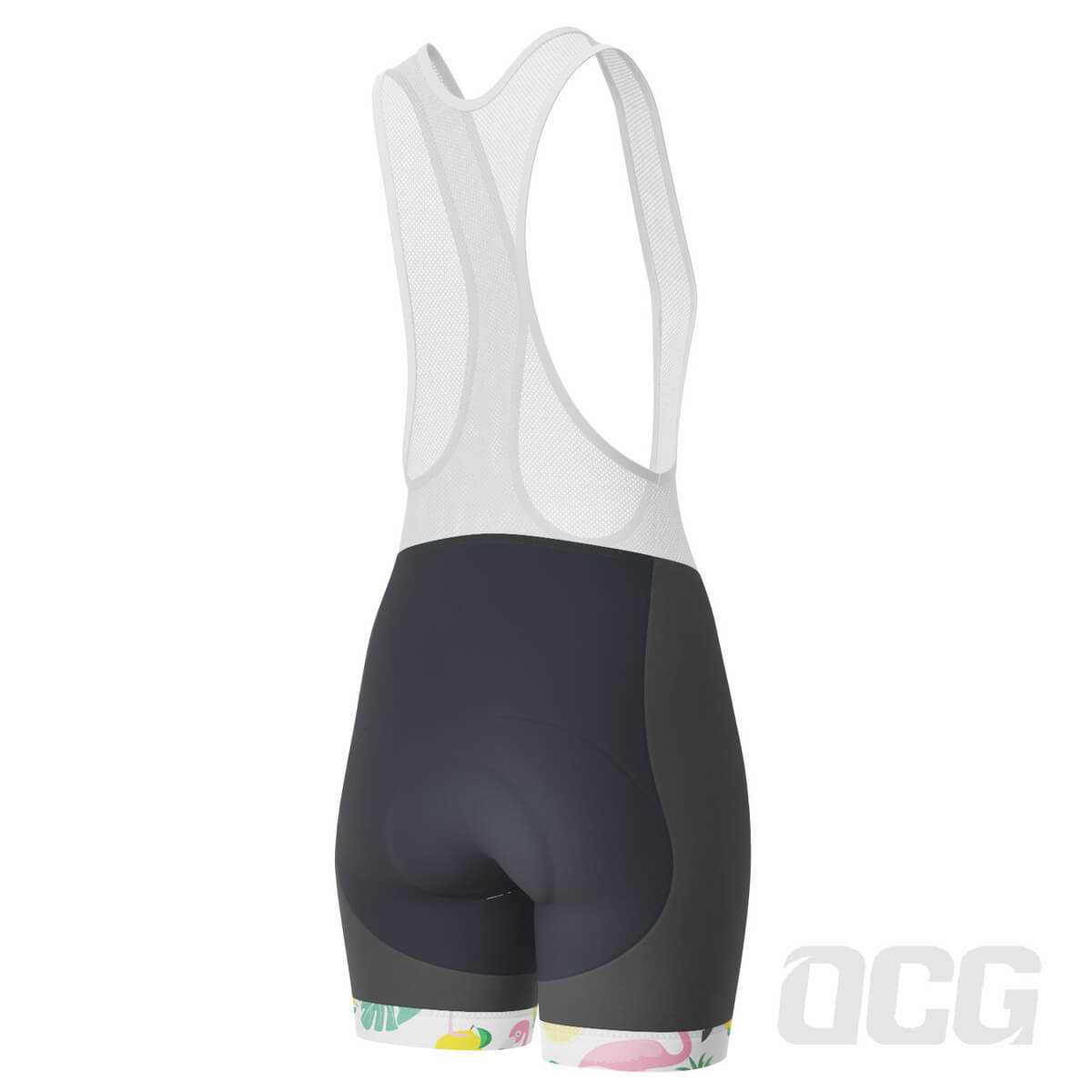 Women's Fruity Flamingo Gel Padded Cycling Bib