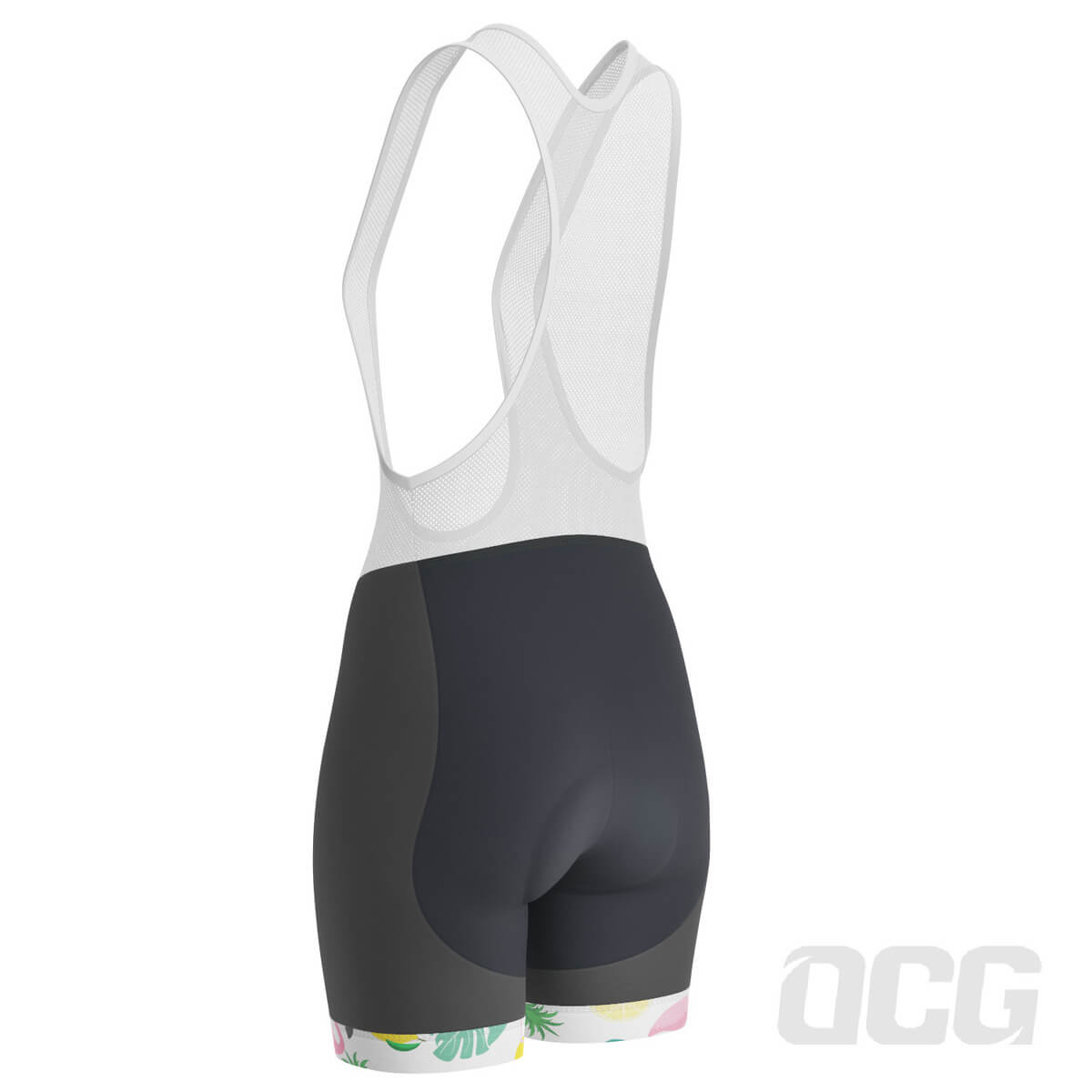 Women's Fruity Flamingo Gel Padded Cycling Bib