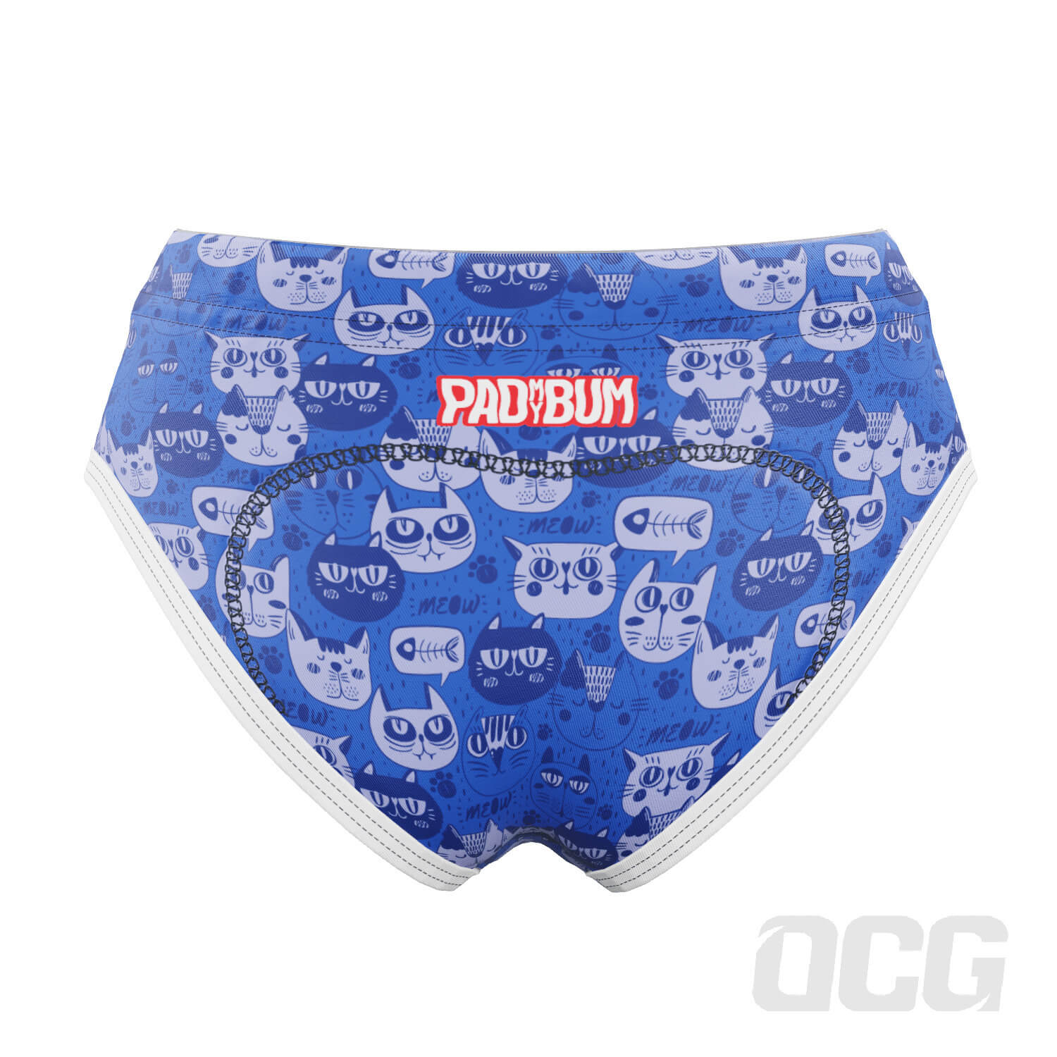 Women's Grumpy Cat Gel Padded Cycling Underwear-Briefs