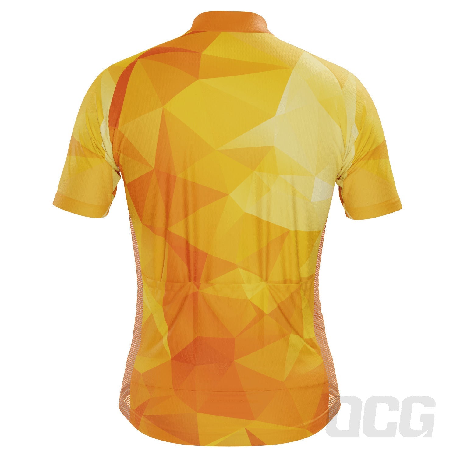 Men's High Viz Polygon Short Sleeve Cycling Jersey