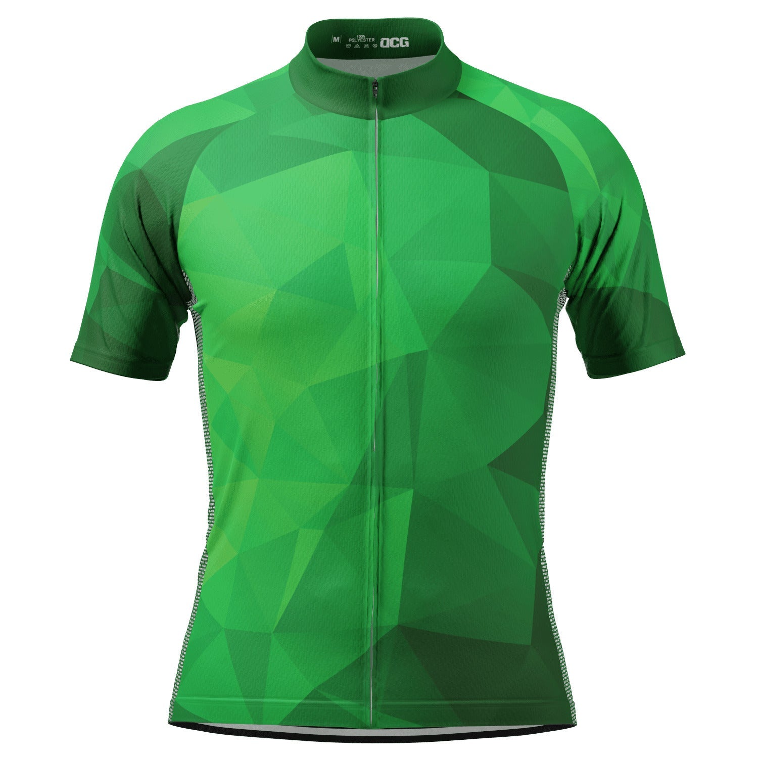 Men's High Viz Polygon Short Sleeve Cycling Jersey