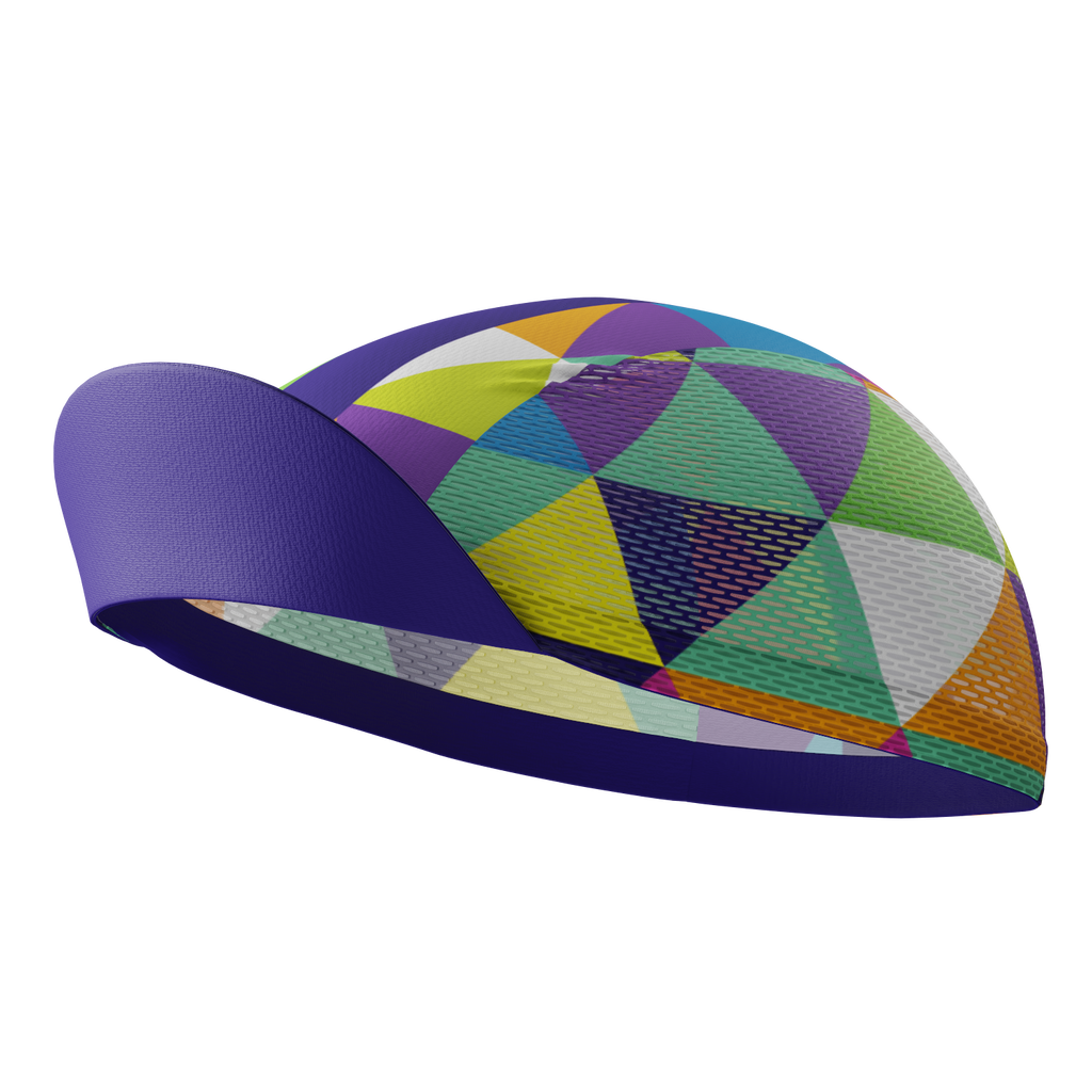 Unisex Color Triangles Quick Dry Cycling Cap