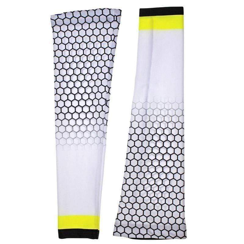 Unisex Honeycomb Quick Dry Cycling Arm-Warmers